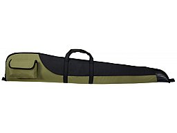 Gewehrtasche Grün / Schwarz mit Öse ; Kunstlederbesatz *NEU* Futteral Gunbag