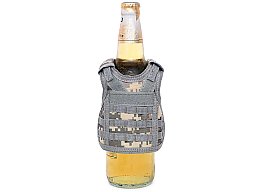 Mini Schutzweste für Bierflasche / Weinflasche / Thermosflasche - Digital ACU