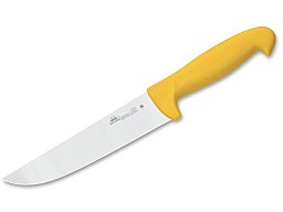 1x Kochmesser Fleischermesser Metzgermesser 410 18 GELB DUE CIGNI 18cm Klinge NITRO-B Chirurgenstahl