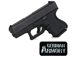 Gummi Gripaufkleber für Glock 26 27 33 besserer Grip sicheres Handling IPSC Combatshooting