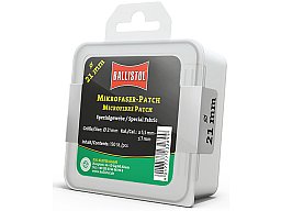 150x BALLISTOL Mikrofaser PATCH Ø21mm RUND ! Hohe Effizienz Saugfähigkeit Festigkeit! Kaliber 22 - 7