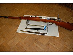 Rarität Rep Büchse DWM Bras. Mauser M 1908 Kal 7x57 Nrgl auch Bajonett im Bestzustand aus Sa