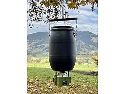 Futterautomat Komplett Set 12 V inkl. Akku und Futterfass