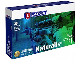 20 Schuss LAPUA .308 WIN. NATURALIS 11g 170gr BLEIFREI Büchsenpatronen Munition Deformationsgeschoss