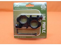 UTG Accushot Montageringe 1" Low (RGWM-25L2) Alu schwarz matt für Picatinnyprofil BH=10mm