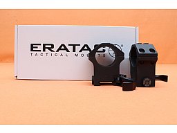 Era-Tac QD Montageringe 30mm (T4003-0020) mit Hebel, Alu schwarz, BH=20mm für Picatinnyprofil