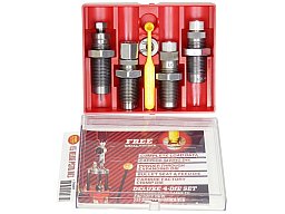 LEE CARBIDE Hartmetall Kurzwaffenmatrizensatz 4-Die DELUXE PISTOL .40 S&W 10mm Auto SET CRIMP #90965