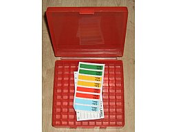 NEUE MTM P-100 Patronenbox P-100-45 Rot Klar KEIN SCHARNIER!!! Case Gard für .45ACP .40S&W 357SIG