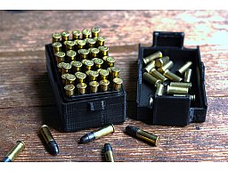 KK Entnahmehilfe und Munitionsbox mit Deckel für .22 lr. Munition
