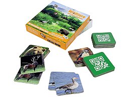 MEMORY SPIEL "Wildtiere und ihre Stimmen" | 36 Karten 6x6cm + Optional Stimmen per APP | Sehen Hören