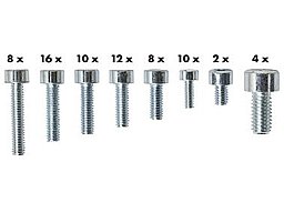 014869, ANSCHÜTZ, Ersatzteil-Set Innensechskantschrauben ONE Schaft, NEU