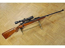 Rep. Büchse Mauser 98 Kal 8x57IS + ZF 6x36 Abs 1 auf Festmontage LL61cm Schaftl. 36cm Top Zustand