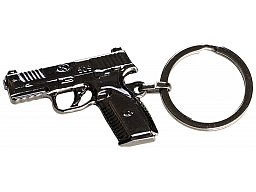 BROWNING "give away" massiver Schlüsselanhänger / Key Ring > FN 509 Pistole "PORTE CLE FN" Anhänger
