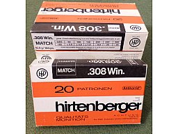 308 Win. Hirtenberger 10,9 g./168gr. Match Geschoß originalversiegelt, versandkostenfrei ab 100 Patr