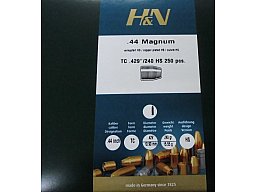 Geschosse H&N .44 240gr FK