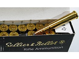 20 Schuss S&B Sellier&Bellot SuB .303 BRITISH SP Teilmantel 150grs 9,7g Messingh. Boxer #2939 Jagd
