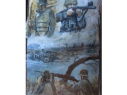 Blechschild 20x30 cm Moderne Waffen des 1. Welltkrieges