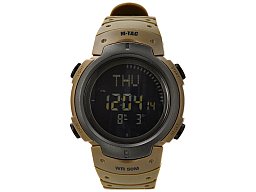 M-Tac® Taktische Uhr COYOTE mit Kompass - zum Wandern / Joggen usw.