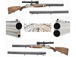 KRIEGHOFF Seitenschloss - BBF Modell ULM Kal. 12/70 - .243 Win. mit ZEISS ZF 1,5-6x42 und BDF Lauf