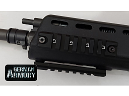 Picatinnyrails Montageschiene KWS IDZ G36 G36k G36c HK243 SL8 Bundeswehr Handschutz Frontgriff MP7
