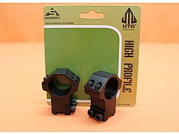 UTG Accushot Montageringe 1" High (RGPM-25H4) Alu schwarz matt für 11-13mm Prismenschiene BH=21mm