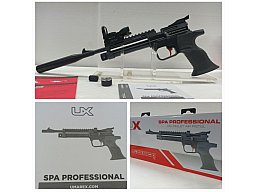 LUFTPISTOLE __ SPA Match __ KAL. 4,5 (.177) __ LP (NEU) + Schalldämpfer (NEU) + RedDot Eingeschossen