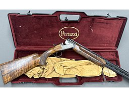 Bockdoppelflinte PERAZZI SCO Kal.12/70 Bulinogravur sign. PASOLLI Koffer