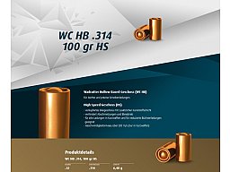 H&N Geschosse .314 WCHB HS 100gr. 500St. (.32S&W)