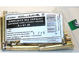 20 Stück S&B | Sellier&Bellot Wiederladehülsen S+B 8x57IR JR NEU Messing Boxer ohne Zünder #V337572