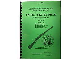 Nachdruck Bedienungsanleitung 1903 1917 Springfield rifle Remington Eddystone in englisch .30-06