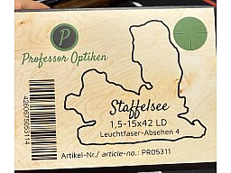 Professor Optik 1,5-15x42 Weltneuheit großes Sehfeld Glasfaserabsehen TOP PREIS LEISTUNG VERSAND INK