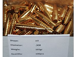100 x L.O.S. LOS CERKNO HT HUNTER TACTICAL Bleifrei Jagd Geschosse .308 .300 Win. 165gr 10,69g Solid