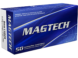 Magtech 9 mm Luger Vollmantel 8,0g/124grs. - 1000 Schuss