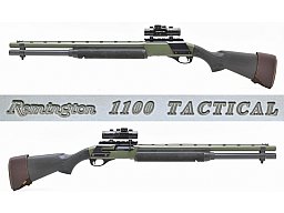REMINGTON Mod. 1100 TACTICAL OD Green SL - Flinte / SLF im Kal. 12/70 mit HAKKO Red Dot