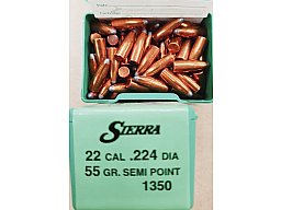 .22/.224/55 grs #No.1350# Sierra Semi Point Geschosse 100 stk #SSZ Berka