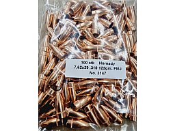 7,62x39/.310-123grs FMJ Hornady Geschosse 100 Stk. No. 3147 lose #SSZ Berka