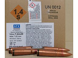 7,62x39 Surplus Munition von STV verkupfert Stahlhülse 1000 Stk. #SSZ Berka