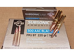 .300 Blackout 220grs FMJBT PPU 100 Stk. A-656 ##SSZ Berka
