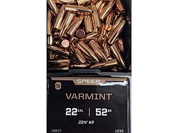.22/.224/52grs Speer Target Match HP Geschosse 100 Stk. No. 1035 # SSZ Berka