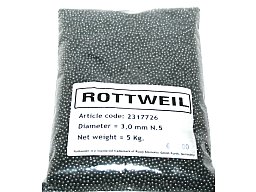 5kg ROTTWEIL Bleischrot Jagdschrot Beutel zum Wiederladen von Schrotpatronen 3,0mm No.5 #5 Größe 5