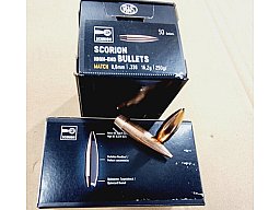 .338/250grs RWS Scorion Match Geschosse 50 stk. # SSZ Berka