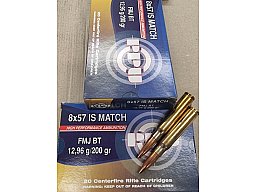 8x57 IS Match/200grs FMJBT PPU 20 Stk. A-541 Angebot !! # SSZ Berka