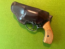 LINKSHÄNDER! SELTENES MAACKEN GÜRTELHOLSTER KLEINREVOLVER CHIEF J FRAME 1,5-2,0"