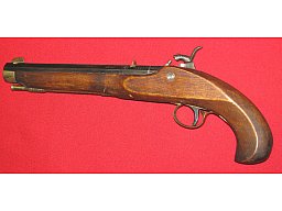 JACOBI ISERLO Perkussion Vorderlader Pistole in CAL. 45
