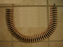 Dekomunition .308/7,62x51Win cu, 50 Stück auf BW Gurt