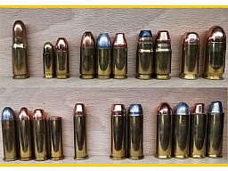 Pistole-Revolver-Set, 22 Patronen, verschiedene Geschosse, Deko-Patrone