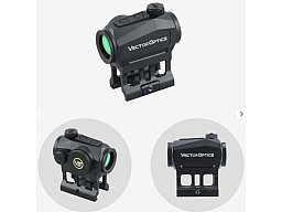Vector Optics SCRD-45 Scrapper 1x22 - Leuchtpunktvisier - 25 Jahre - ideal für Drückjagd, Erntejagd