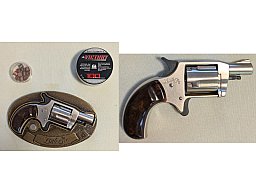 Röhm Little Joe Gürtelschnalle mit Revolver