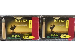 Büchspatrone Brenneke 9,3x62 TAG bleifrei