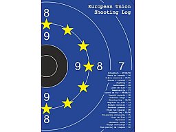 Schießbuch | Schiessbuch Sportschützen - Motiv Europäische Union